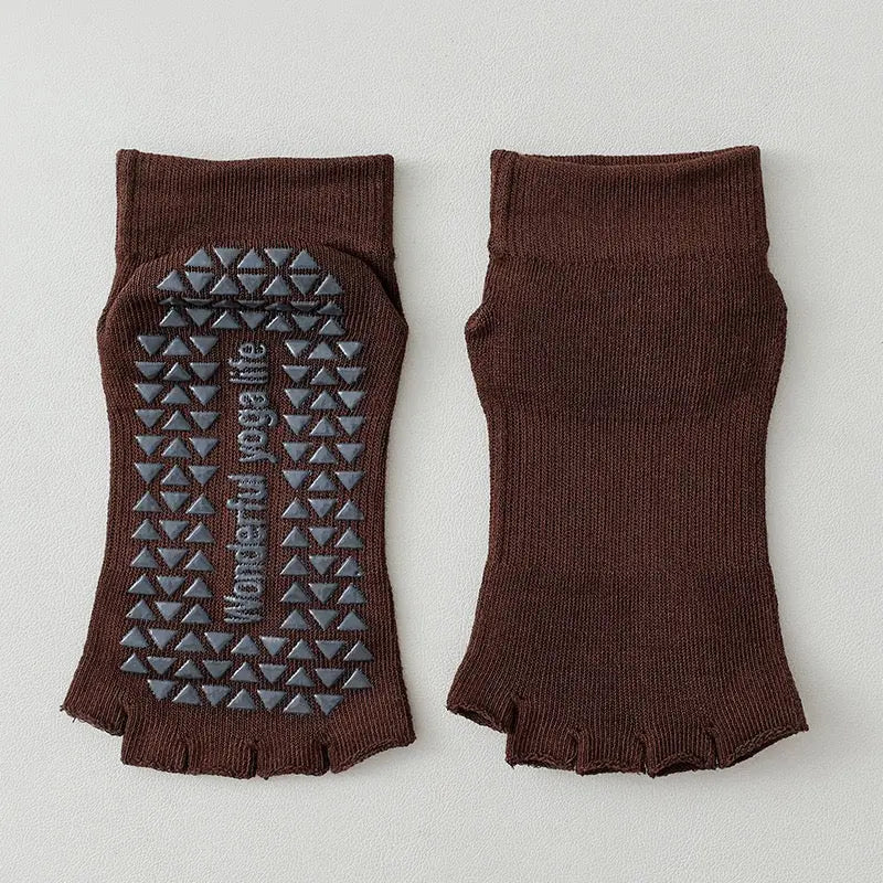 Open-Toe Five-Toe Anti-Slip Yoga Socks YOGRIP