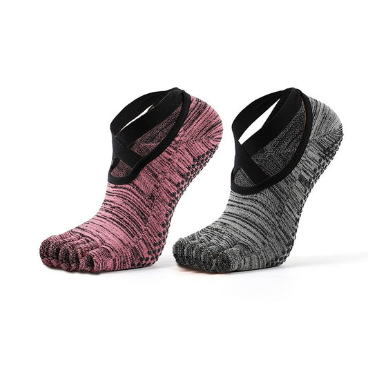 Open-Toe Five-Toe Anti-Slip Yoga Socks - YOGRIP