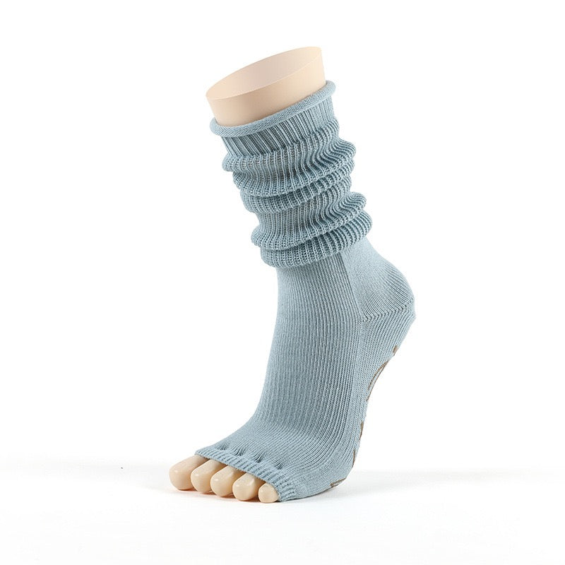 Open-Toe Five-Toe Anti-Slip Yoga Socks - YOGRIP