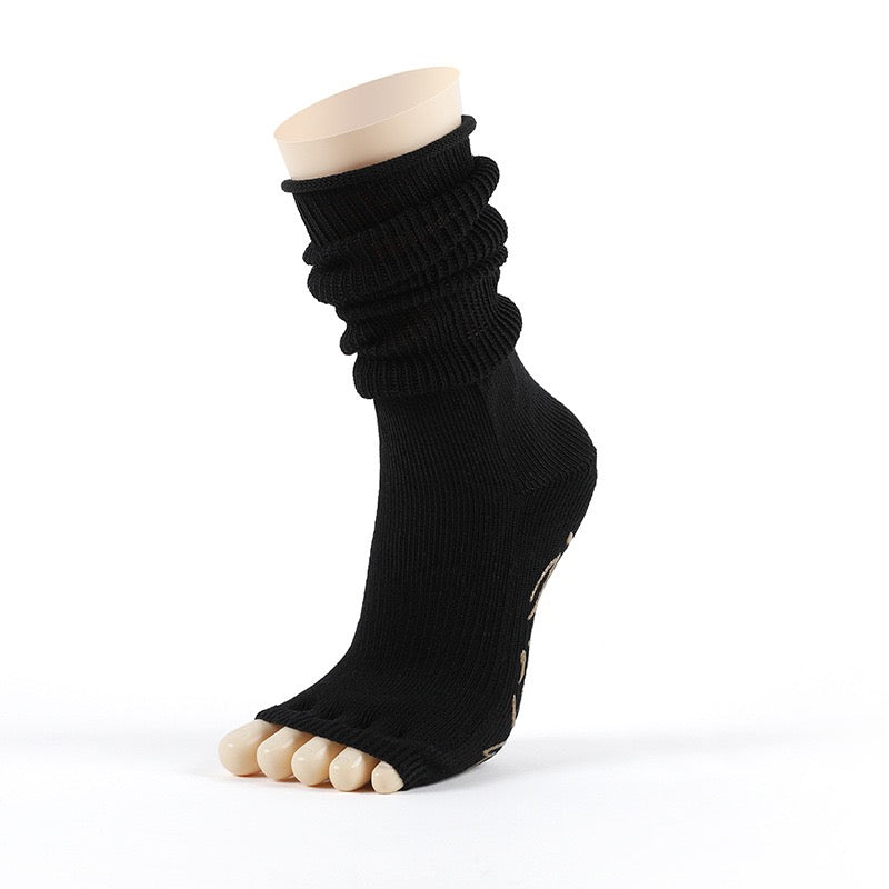 Open-Toe Five-Toe Anti-Slip Yoga Socks - YOGRIP