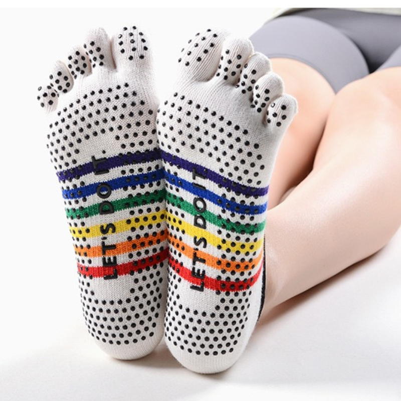 Five-Toe Anti-Slip Yoga Socks - YOGRIP